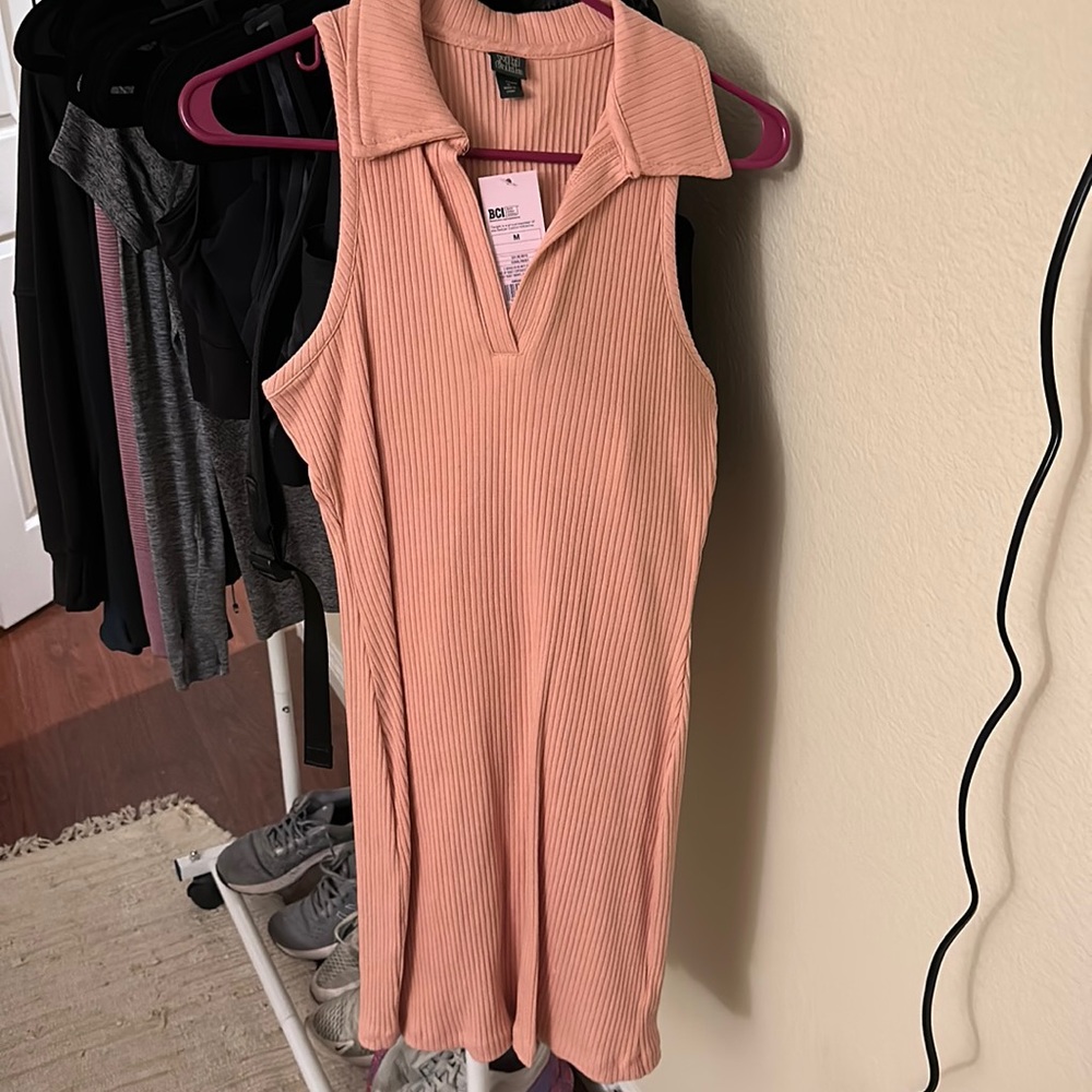 Collared pink dress
